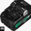 Metabo HPT MultiVolt Battery and Charger Starter Kit | 36V/18V | 4.0Ah/8.0Ah | Lithium Ion | Slide Style | Charger Includes Built-in USB Port | UC18YSL3B1