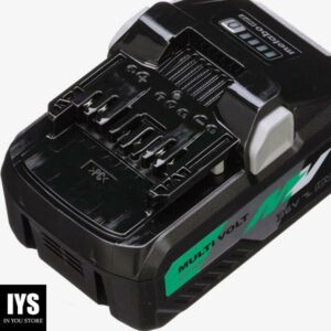 Metabo HPT MultiVolt Battery and Charger Starter Kit | 36V/18V | 4.0Ah/8.0Ah | Lithium Ion | Slide Style | Charger Includes Built-in USB Port | UC18YSL3B1
