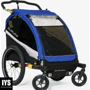 Burley Design Bike Trailer 2-Wheel Stroller Kit, Black/Silver