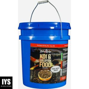 Blue Ridge Fish Food [14lb], Cool Water Wheat Formula Floating 3/16" Pellet, Koi and Goldfish