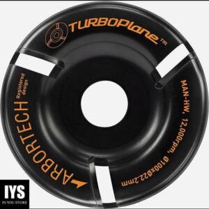 ARBORTECH TURBOPlane Blade 4Inch/100mm Carbide Woodworking Disc Angle Grinder Attachment | IND.FG.400.20
