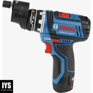 Bosch GSR12V-140FCB22 Cordless Electric Screwdriver 12V Kit - 5-In-1 Multi-Head Power Drill Set