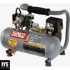 Senco PC1010 1/2- Horsepower 1-Gallon Matte Finish and Trim Portable Hot Dog Air Compressor, Gray/Red