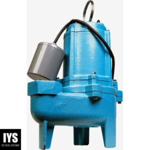 Little Giant 509412, 9SC-CIA-RF 115 Volt, 4/10 HP, 6000 GPH Epoxy-Coated Cast Iron Sewage Pump, Cord, Blue