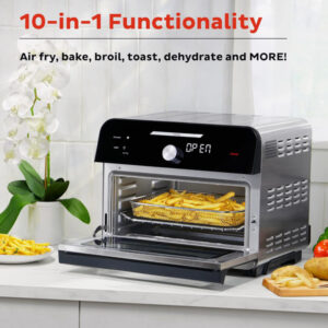 Instant Omni Plus 19 QT/18L Air Fryer Toaster Oven Combo, From the Makers of Instant Pot, 10-in-1 Functions, Stainless Steel