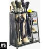 Suncast Rack - Golf Equipment Organizer Storage - Store Golf Bags, Clubs, and Accessories - Perfect for Garage, Shed, Basement