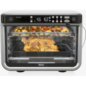 Ninja DT251 Foodi 10-in-1 Smart XL Air Fry Oven, Bake, Broil, Toast, Roast, Digital Toaster, Thermometer, Silver