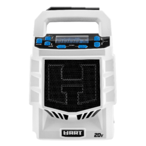 HART Portable AM/FM Radio, White/Black, HPAD01