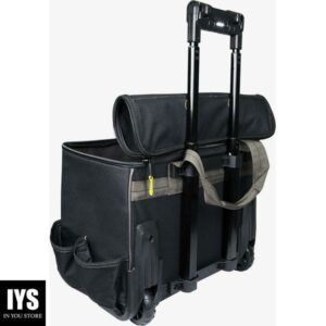 CLC Custom Leathercraft L258 TechGear Roller Tool Bag with Lighted Handle, 17 Inch