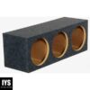 QPower HD12 12" Sealed Triple Car Audio Subwoofer Sub Box Enclosure
