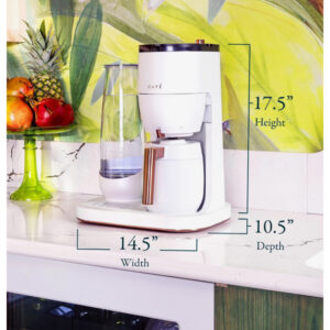 Café Specialty Grind and Brew Coffee Maker - Single-Serve Option, Matte White