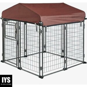 TWO by TWO Haven Expandable Kennel, Black, Medium