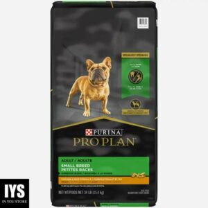 Purina Pro Plan Small Breed for Adult Dogs Under 20 lb Chicken Rice, 34 lb Bag