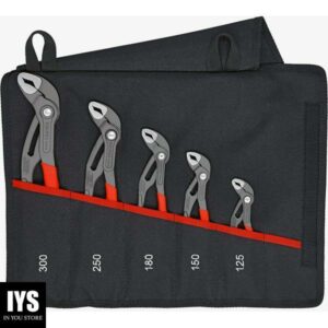 KNIPEX 5 Pc Pliers Cobra Set In Tool Roll