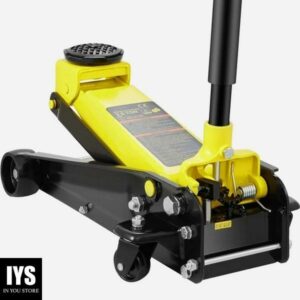 BENTISM Low Profile Floor Jack 3 Ton Heavy Steel Single Piston Hydraulic Pump