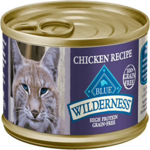 Blue Buffalo Wilderness High-Protein Grain-Free Adult Chicken Recipe Canned Cat Food(5.5-oz, TWO cases of 24)