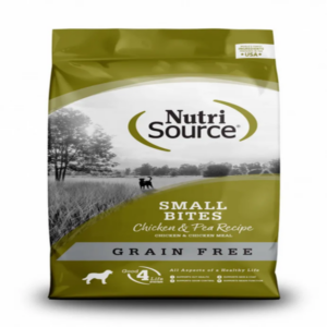 NutriSource Grain Free Small Breed Bites Chicken & Pea Recipe Dry Dog Food( 15-lb)