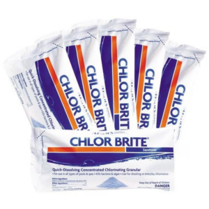 Leslie's - Chlor Brite Sodium Dichlor Granular Chlorine Pool Shock 1 lb. Bags, 12-Pack