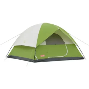 Coleman Sundome 6-Person Dome Tent, 72" Center Height, Overall dimensions: 120'' H x 120'' W