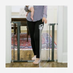 Qdos Crystal Designer Baby Safety Gate - Pressure Mount