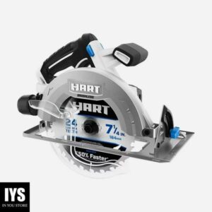HART 20-Volt Brushless 7-1/4 Inch Circular Saw (Battery Not Included)