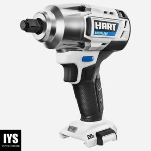 HART 20-Volt Cordless Brushless 1/2 inch Impact Wrench (Battery Not Included)