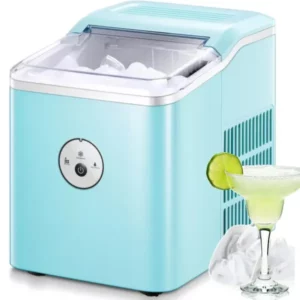Ice Maker, Countertop, 28 lbs Ice in 24 Hrs, 9 Bullet Ice in 5 Minutes, Mint, Northclan