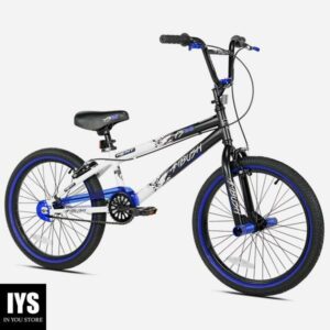 Kent Bicycles 20" Boy's Ambush BMX Child Bike, Black/Blue
