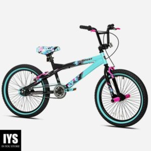Kent Bicycles 20" Girl's Tempest Child Bicycles, Black/Aqua