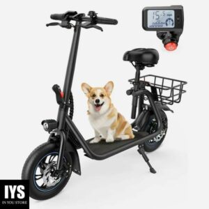 Kistp 450W Electric Scooter with Seat for Adult