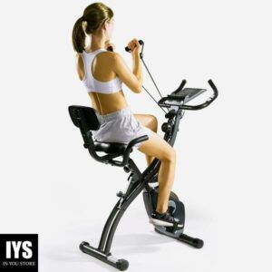 MaxKare 3-in-1 Exercise Bike Quiet Folding Magnetic Stationary Exercise Bike Upright Exercise Bikes