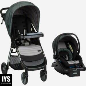 Monbebe Blaze Travel System, Grey & Black Pinstripe