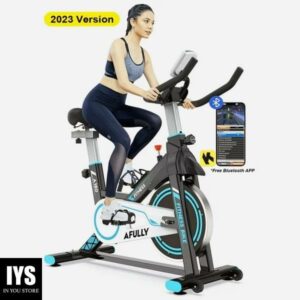Pooboo Indoor Cycling Exercise Bikes Stationary Fitness Cycle Upright Cycling Belt Drive
