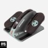 Pooboo Under Desk Elliptical Trainer Magnetic Elliptical Machines, black