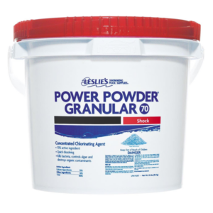 Leslie's - Power Powder Granular 70% Calcium Hypochlorite Pool Shock - 25 lbs.