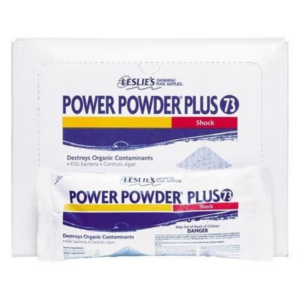 Leslie's - Power Powder Plus 73% Calcium Hypochlorite Pool Shock 12-Pack of 1 lb. Bags