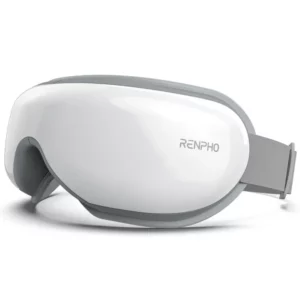 RENPHO Eye Massager with Heat & Bluetooth Music, Reduce Eye Strain Dark Circles Dry Eye Improve Sleep(White)