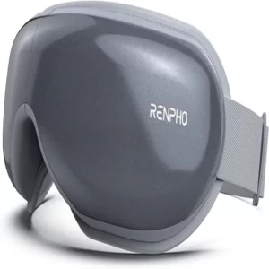 RENPHO Eye Massager with Heat & Bluetooth Music, Reduce Eye Strain Dark Circles Dry Eye Improve Sleep(Gray)