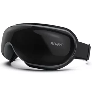 RENPHO Eye Massager with Heat & Bluetooth Music, Reduce Eye Strain Dark Circles Dry Eye Improve Sleep(Black)