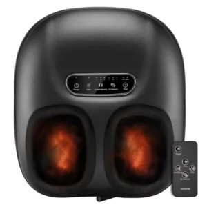 Renpho Shiatsu Foot Massager with Heat for Tired Foot Blood Circulation up to size 11, Black
