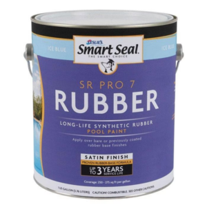 Smart Seal - SR Pro 7 Rubber Pool Paint, 1 Gallon, Ice Blue