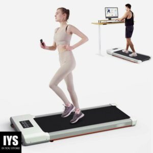 SSPHPPLIE Walking Pad 300lb, 40*16 Walking Area Under Desk Treadmill, White