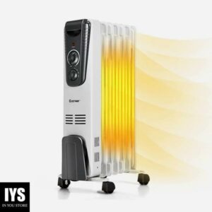 SUGIFT 1500W Electric Space Heater with Adjustable Thermostat