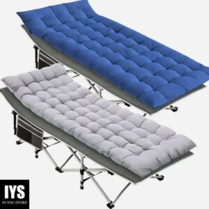 SUGIFT 2 Pack Portable Folding Beds for Adults, Heavy Duty Outdoor Bed with Carry Bag