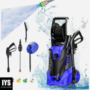 SUGIFT 3000 PSI 2.0 GPM Electric Pressure Washer for Car Cleaning Machine with 5 Quick Spray Nozzle, Blue