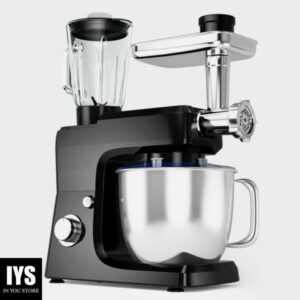 SUGIFT 7QT Stand Mixer, 3-in-1 Multi-functional 6-speed Tilt-head Food Stand Mixer-Black