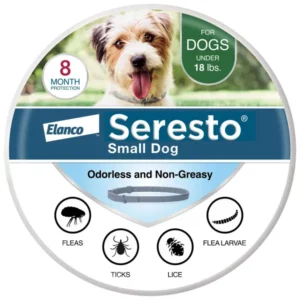 Seresto Vet-Recommended 8-Month Flea & Tick Prevention Collar for Small Dogs under 18 lbs
