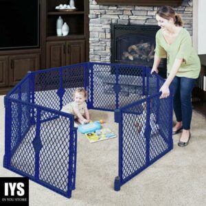 Toddleroo by North States Superyard Classic Baby Play Yard, Color Navy, Plastic