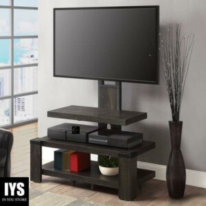 Whalen 3-Shelf Television Stand with Floater Mount for TVs up to 55", Pine