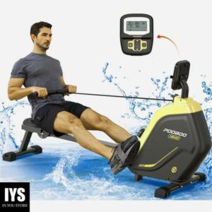 Pooboo Row Machine Magnetic Rowing Machine Indoor Foldable Rower